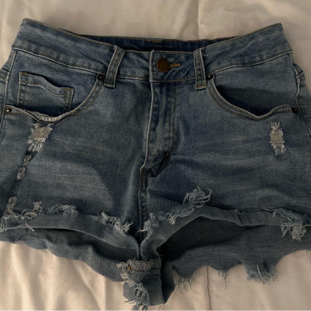 Denim Distressed Women Shorts
